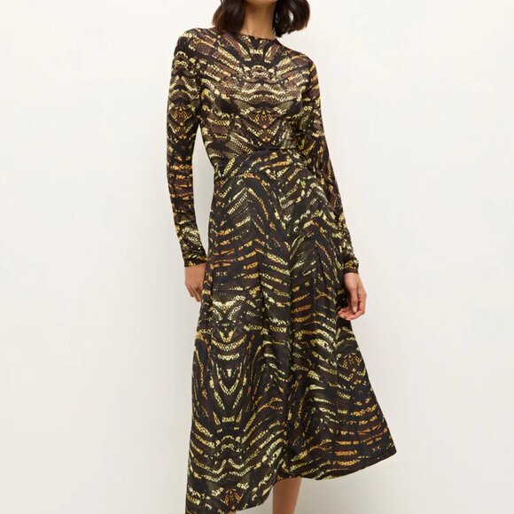 Marie Oliver Hazel Top Blouse In Bengal Snakeskin Size M NWT - Picture 4 of 15